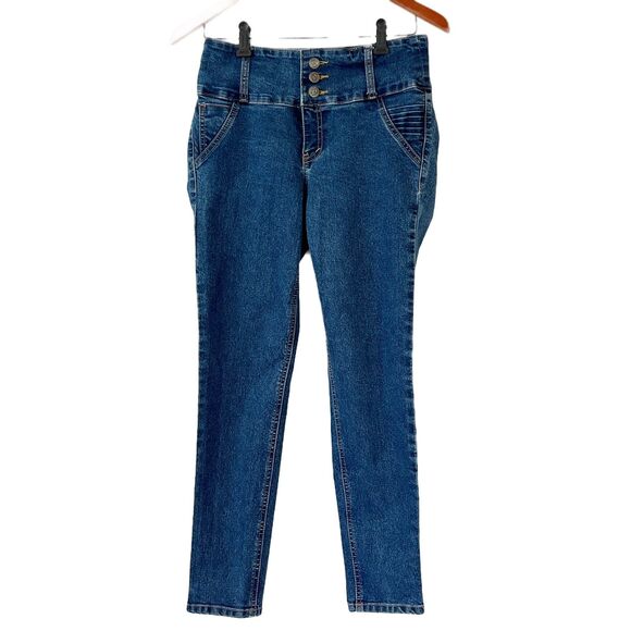 Abercrombie & Fitch Jeans Size 15/16 Wide Band 3 Buttons - Picture 2 of 6